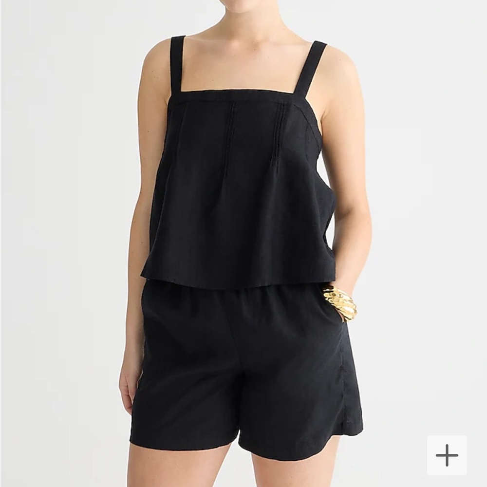 J. Crew Bow Back Linen Top (NWOT)